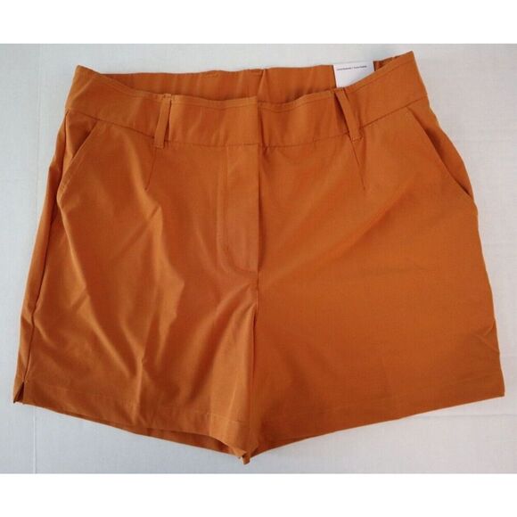 Nike DA3209-815 Women Sz L Monarch/Rust Brown Dri-FIT 4.75" Victory Golf Shorts - Picture 1 of 7